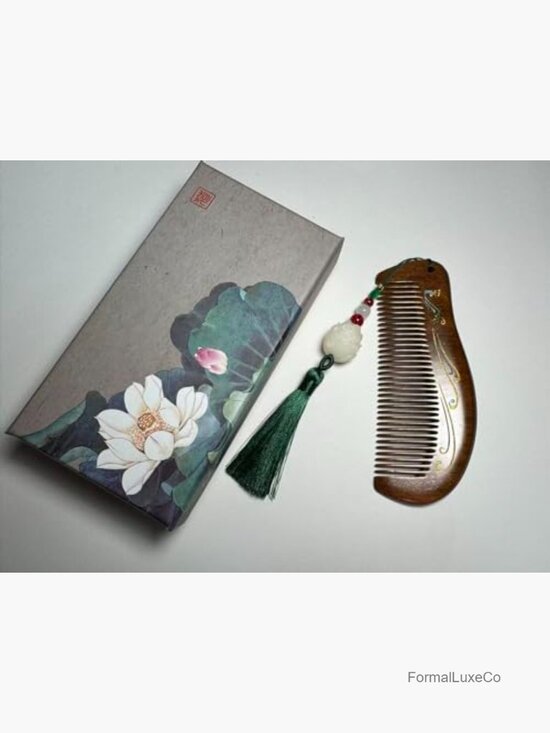 Handmade Natural Sandalwood Hair Comb, Anti-Static, Gift for Her main image 4